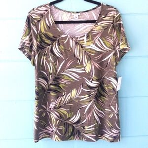 NWT "Croft & Barrow" Ladies Classic Style Top Large Petite